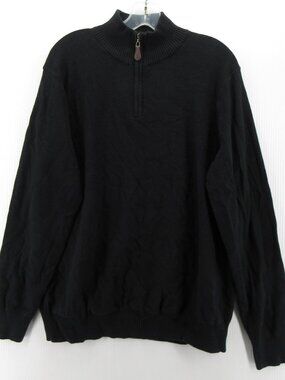 Savile Row Sweater Large (XXL) Pullover 1/4 Zip Pullover Mock Neck